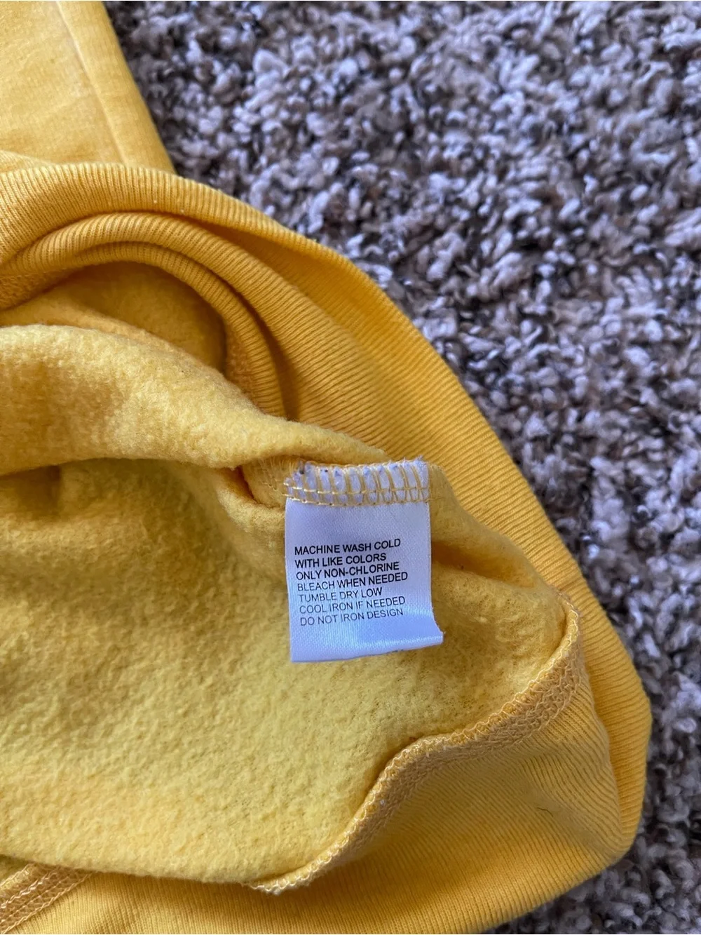 MTV Music Television Hoodie Yellow Retro Varsity Stripe Sweatshirt Womens Size L